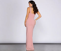 Jane Wrap Stylish Front Formal Dress
