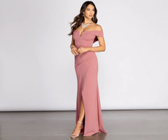 Everylynn Formal Stylish Wrap Mermaid Dress