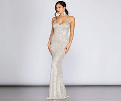 Teagan Elegant Sequin Gown