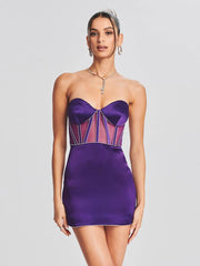 Mesh Chest Strap Dress