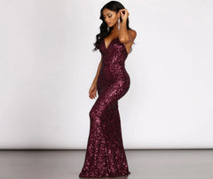 Gwendolyn Cross Stylish Back Sequin Dress