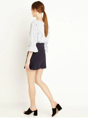 Sleeve Sweet Slash Neck Blouses Shirts