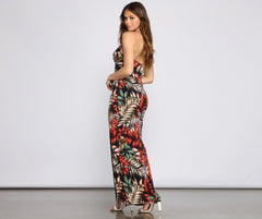 Off To The Charming Tropics Maxi Dress