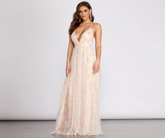 Piper Glitter Stylish A-Line Dress