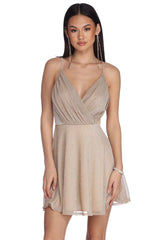 Zoey Formal Stylish Lurex Party Dress