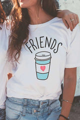 Cityhottie Colorful Drinking Glass T-Shirt