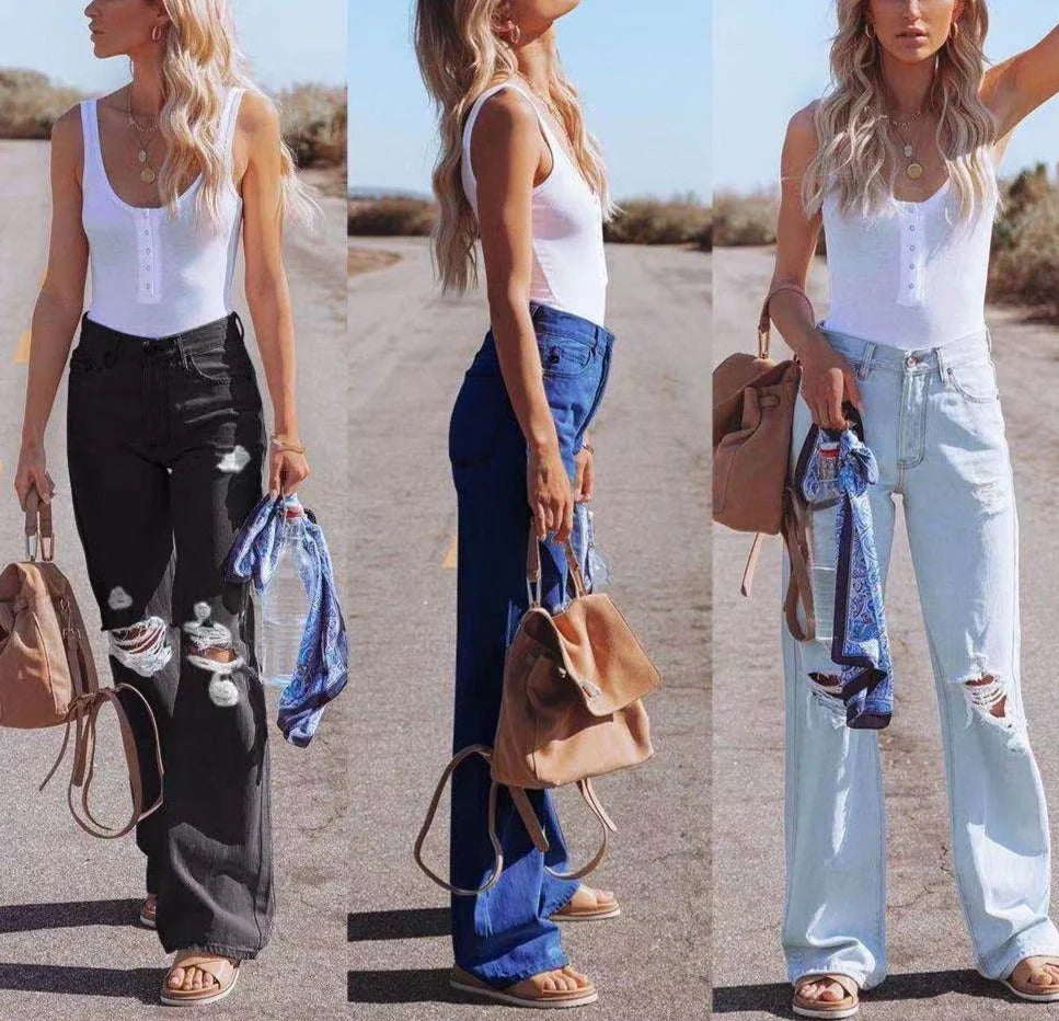 Spring Casual Baggy Jeans Women Fashion High Waist Jeans Mom Denim Trousers Overalls Oversize Boyfriend Pants Vintage