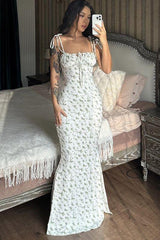 Floral Sling Big Swing Maxi Dress