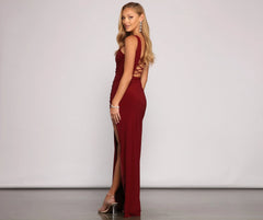 Sarai Formal Stylish One-Shoulder Asymmetrical Dress