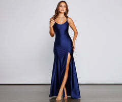 Summer Formal Stylish Lace-Up Mermaid Dress