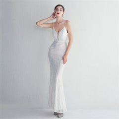 Liana Formal Sequin Charming Scroll Mermaid Dress