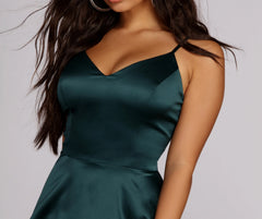Emme Satin Stylish Party Dress