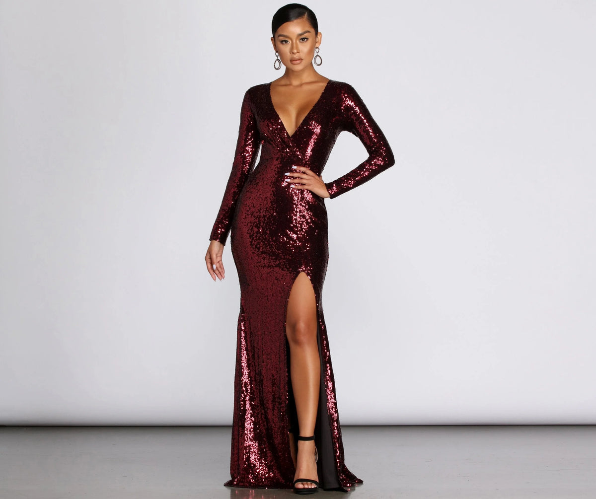 Braelynn Formal Stylish Sequin Mermaid Dress