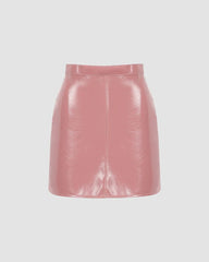 Plastic Gal Pu Skirt