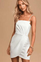 Irregular Hem Cross Dress