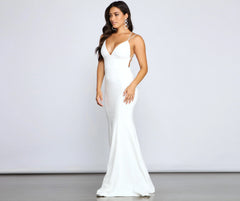 Holly Lace-Up Stylish Back Mermaid Dress