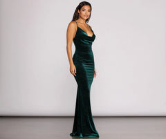 Jolene Formal Stylish Glitter Velvet Dress