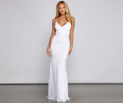 Zenaida Formal Sleeveless Charming Lace Mermaid Dress