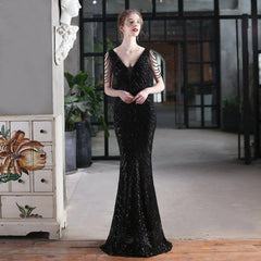 Emily Mermaid Sequin Charming Sleeveless Prom Dress