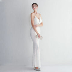 Liana Formal Sequin Charming Scroll Mermaid Dress