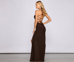 Gretchen Formal Stylish Lace-Up Dress