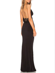 Floral Slit Stylish Evening Dress