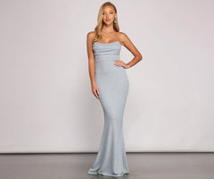 Everly Formal Sleeveless Charming Glitter Mermaid Dress