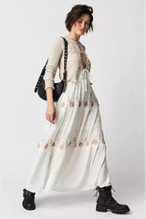 V-Neck Sleeveless Backless Summer Maxi Dress