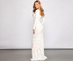 Yesenia Formal Stylish Sequin Mermaid Dress