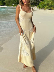 Summer Hollow See-Through Charming Knitted Maxi Dress