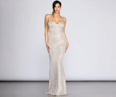 Teagan Elegant Sequin Gown