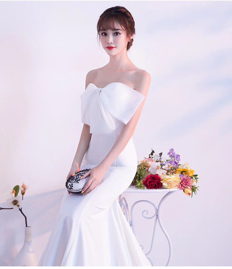 Lola Off-The-Shoulder Tube Charming Top Slim Fishtail Skirt
