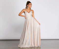 Elana Glitter Stylish A-Line Dress