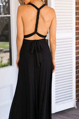 Multi-Wear Strappy Backless Maxi Dress