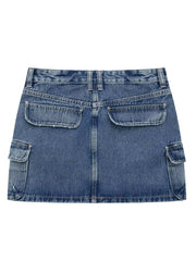 Women'S Slim Fit Workwear Denim Skirt